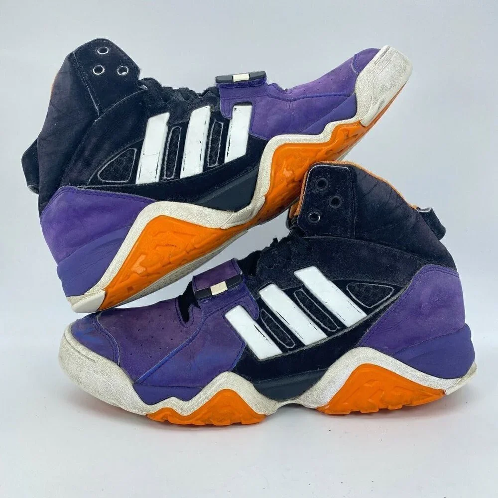 Adidas Streetball 1.5 Men Size 10.5 Lace Up Purple Black Athletic Shoes G99871